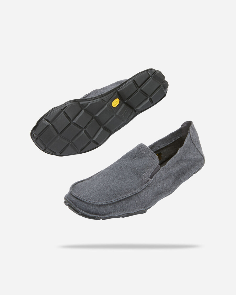 one quarter hemp uomo grigio nero