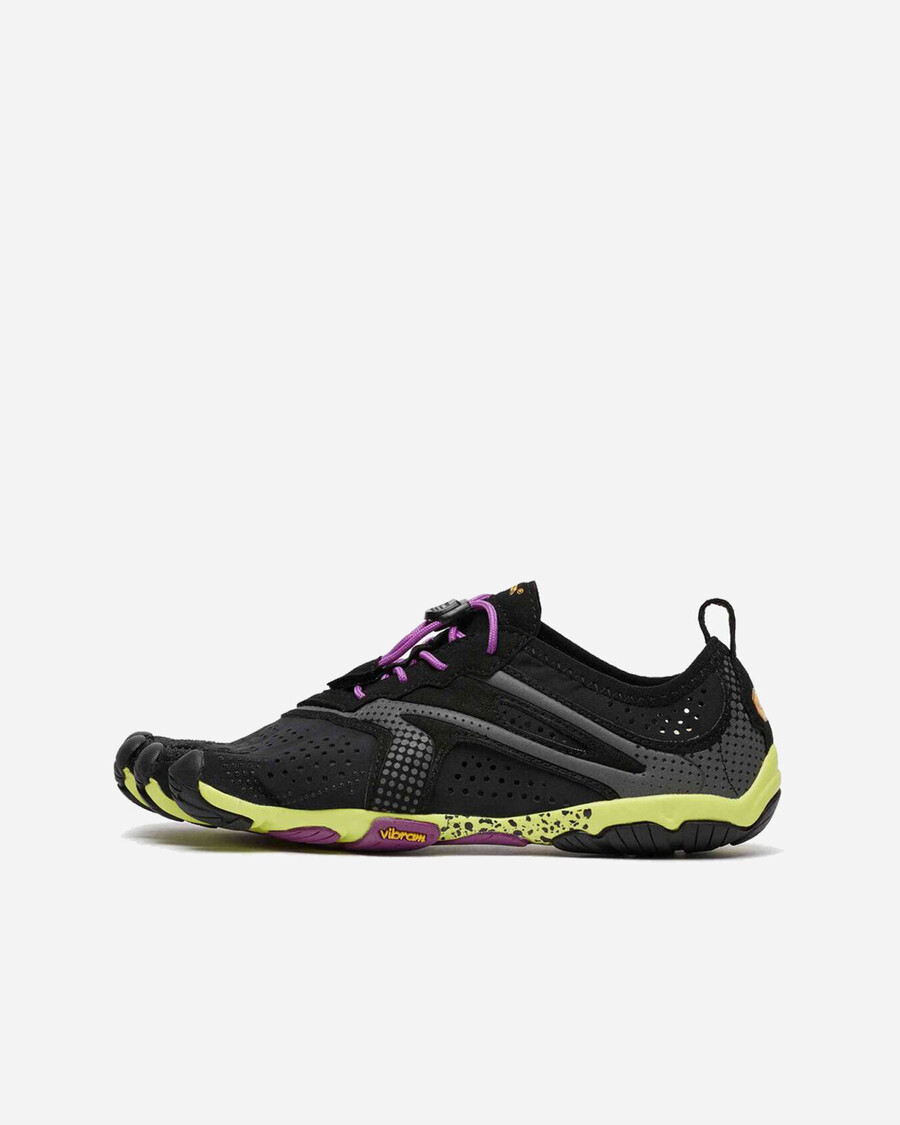 v-run da donna nero giallo viola