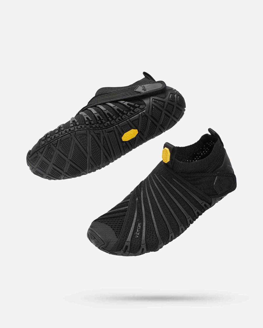 furoshiki knit high da donna nero
